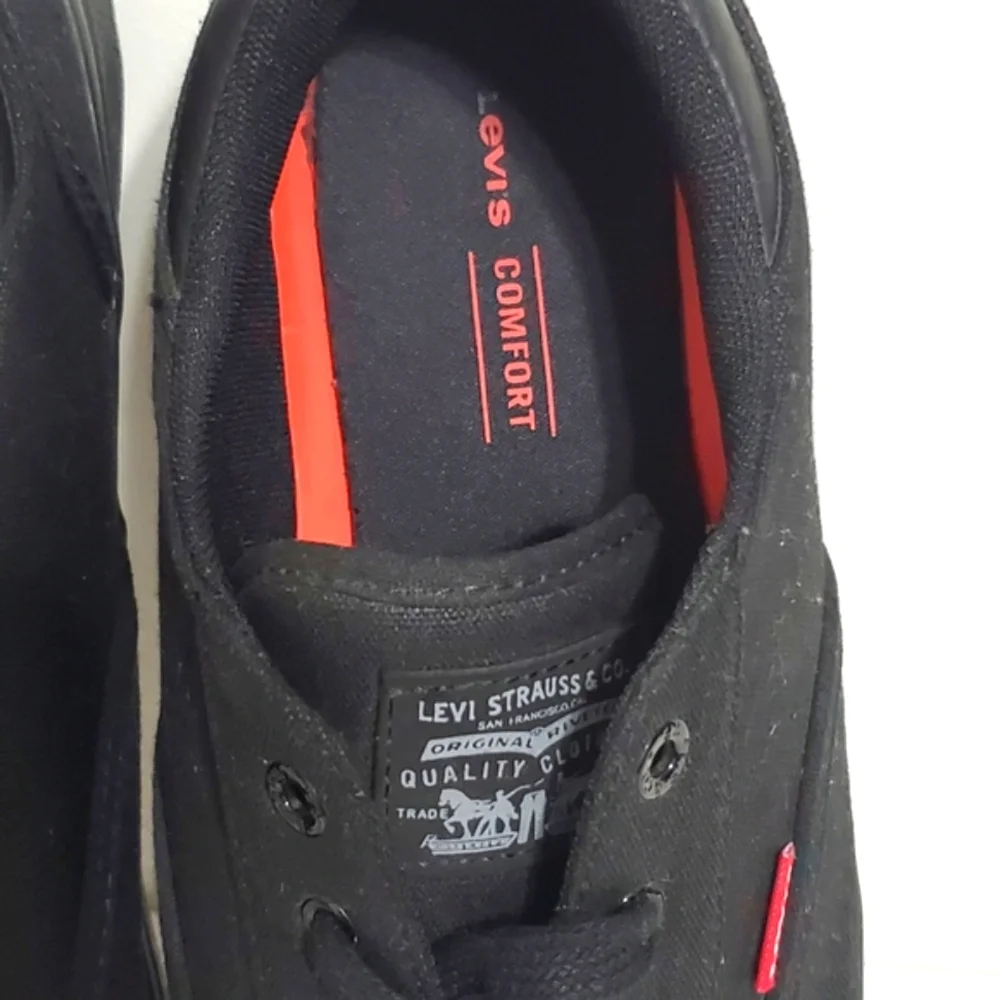 Levi's Black Canvas Sneakers Mens 13